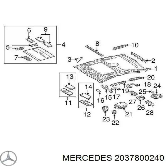  A2037800240 Mercedes