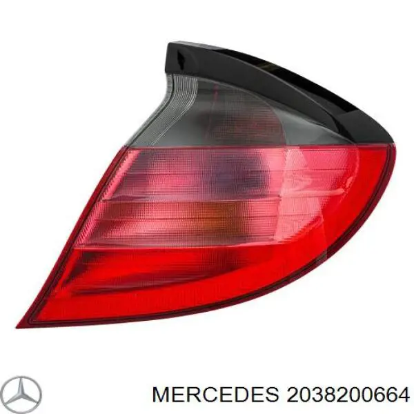 Ліхтар задній правий на Mercedes C  CL203