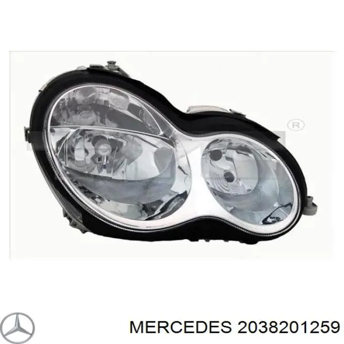 A2038201259 Mercedes Основна фара - вставка