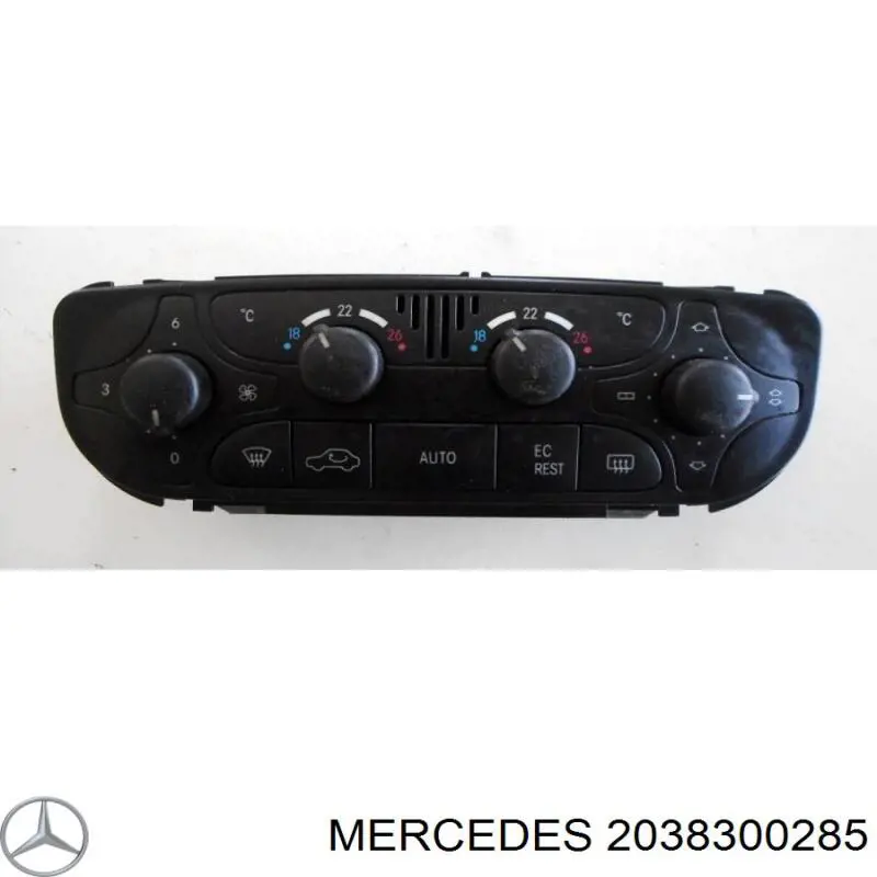 Реостат/перемикач-регулятор режиму обігрівача салону на Mercedes C (W203)