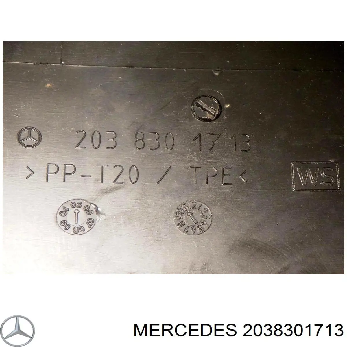 Купити A2038300813 Mercedes Водостік лобового скла, жабо