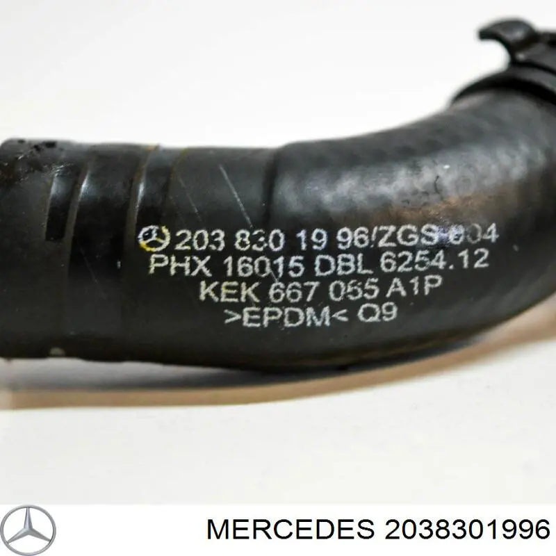 A2038301996 Mercedes Шланг розширювального бачка, нижній
