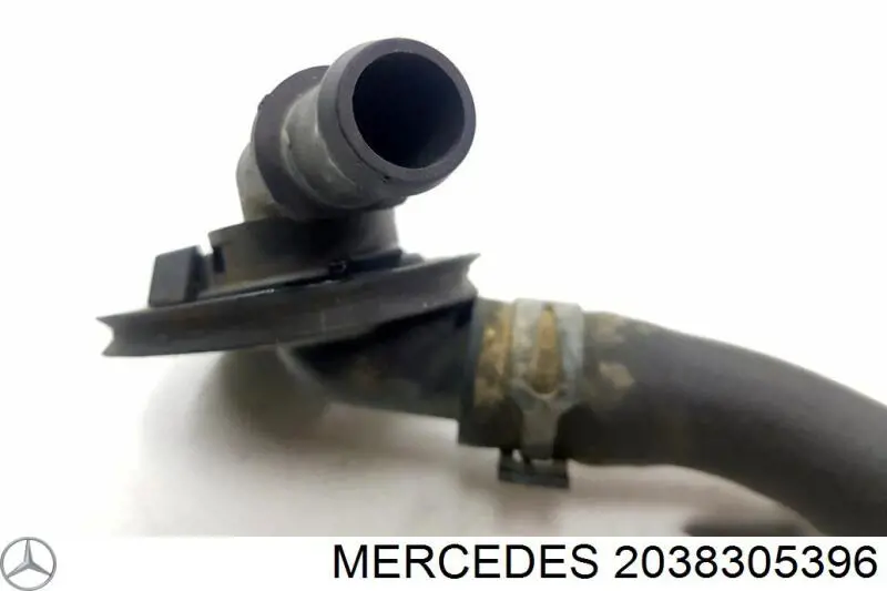 Купити A2038305396 Mercedes Шланг (патрубок) охолодження від догрівача до помпи