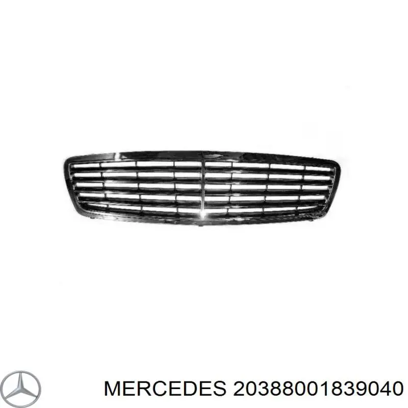Облицювання радіатора Mercedes A20388002239744 ціна, від 58.68 USD