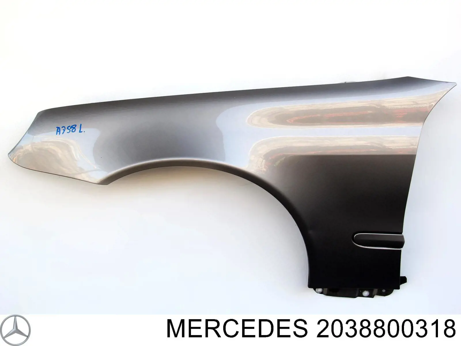 Ліве переднє крило Mercedes A203880031864 ціна, від 177.33 USD