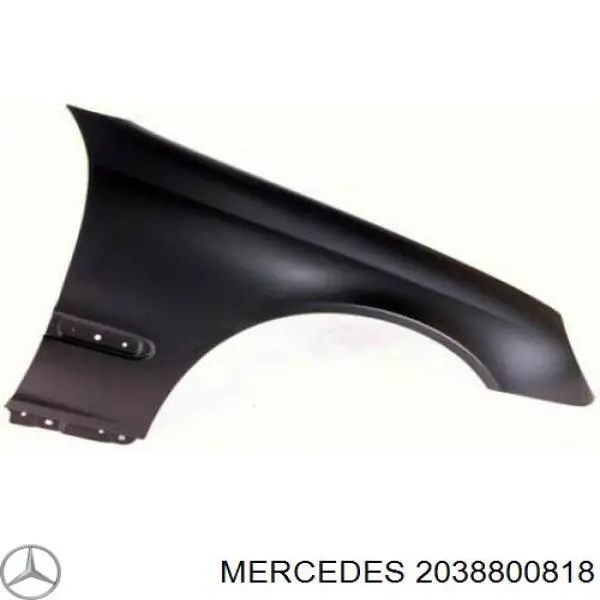 2038800818 Mercedes крило переднє праве