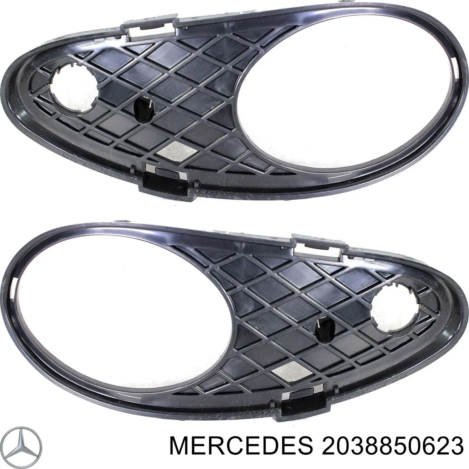 Купити A2038850623 Mercedes Решітка переднього бампера, права