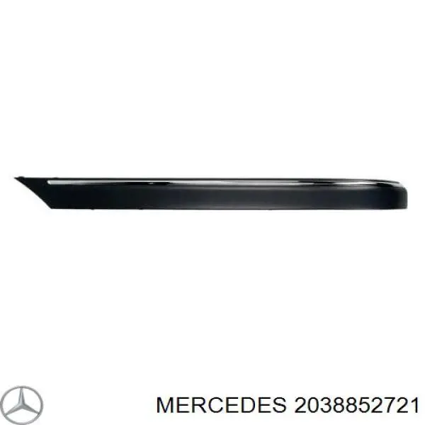 Накладка бампера заднього, ліва Mercedes A2038852721