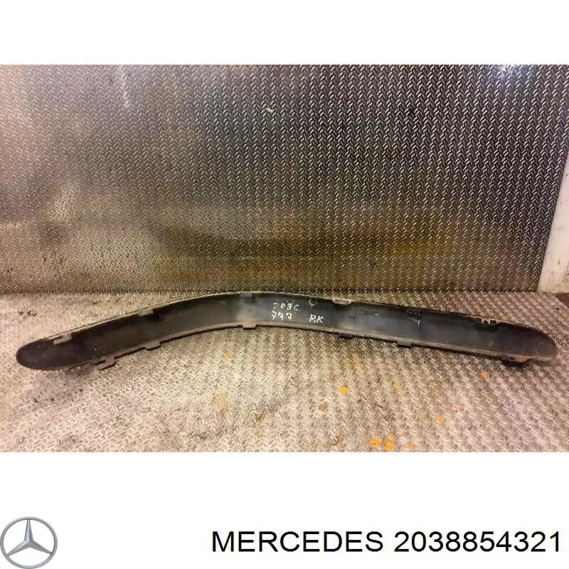 Купити A2038854321 Mercedes Молдинг переднього бампера, лівий