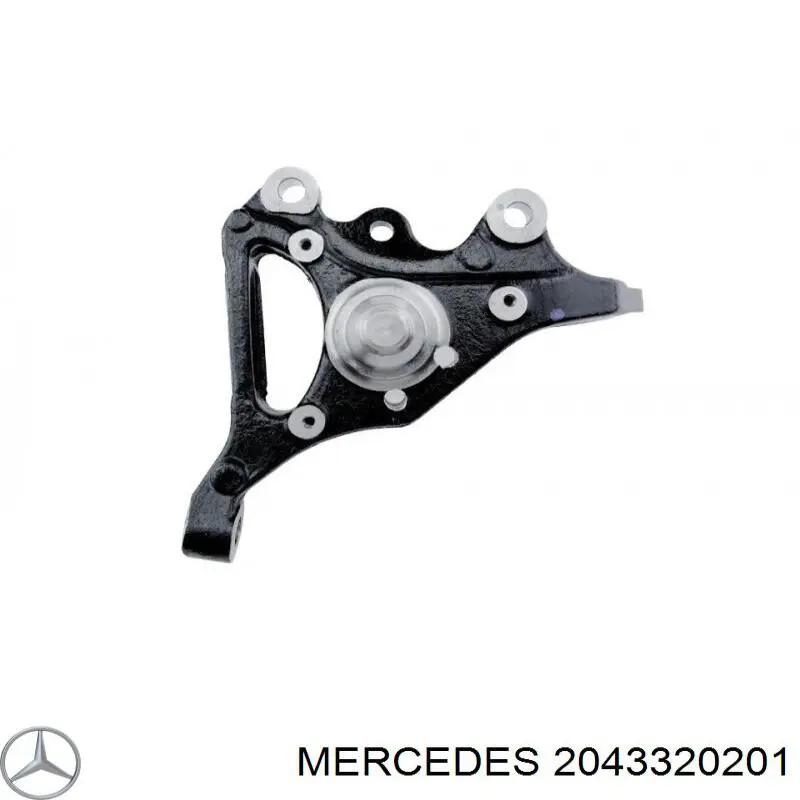 Цапфа - поворотний кулак передній, правий на Mercedes C-Class (S203)