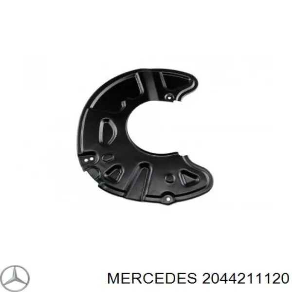 2044211120 Mercedes захист гальмівного диска, переднього, лівого