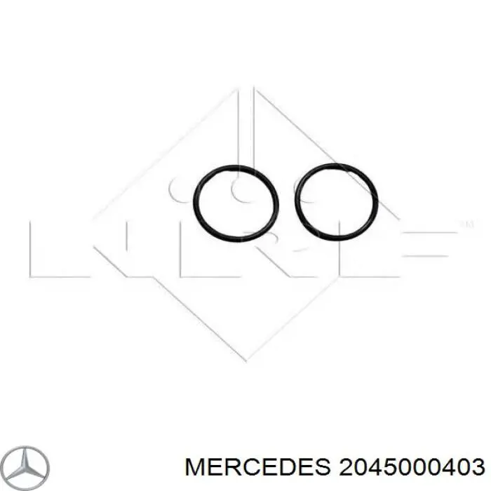 Радіатор охолодження двигуна 2045000403 Mercedes