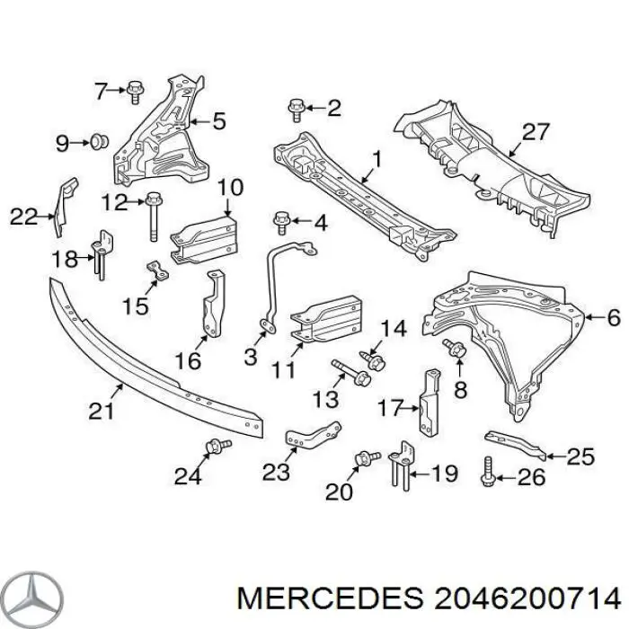 A2046200714 Mercedes 