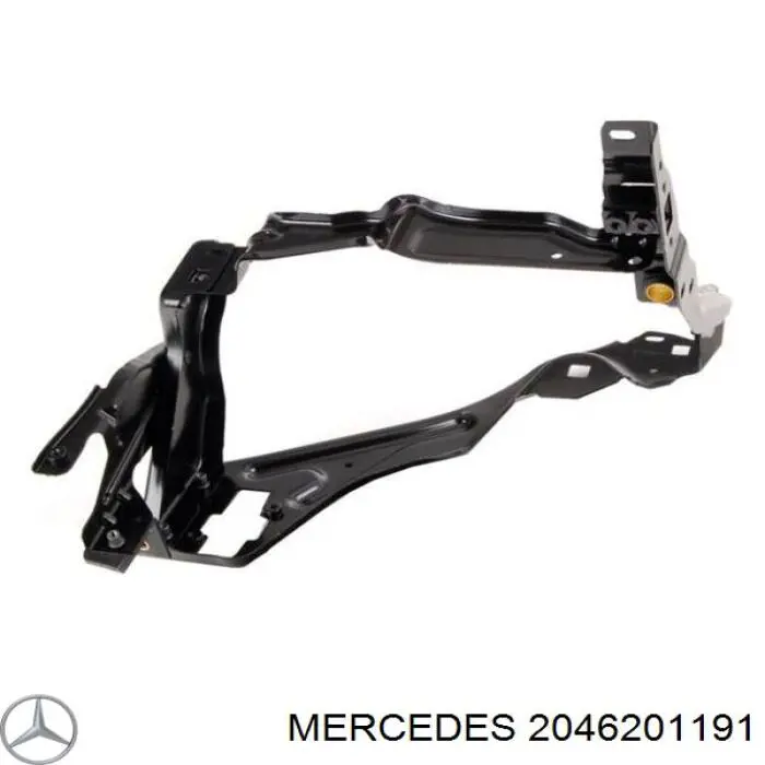 2046201191 Mercedes супорт радіатора лівий/монтажна панель кріплення фар