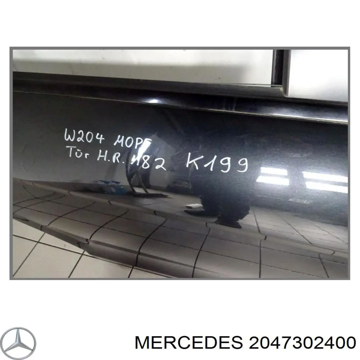 Двері задні в зборі Mercedes A2047302405