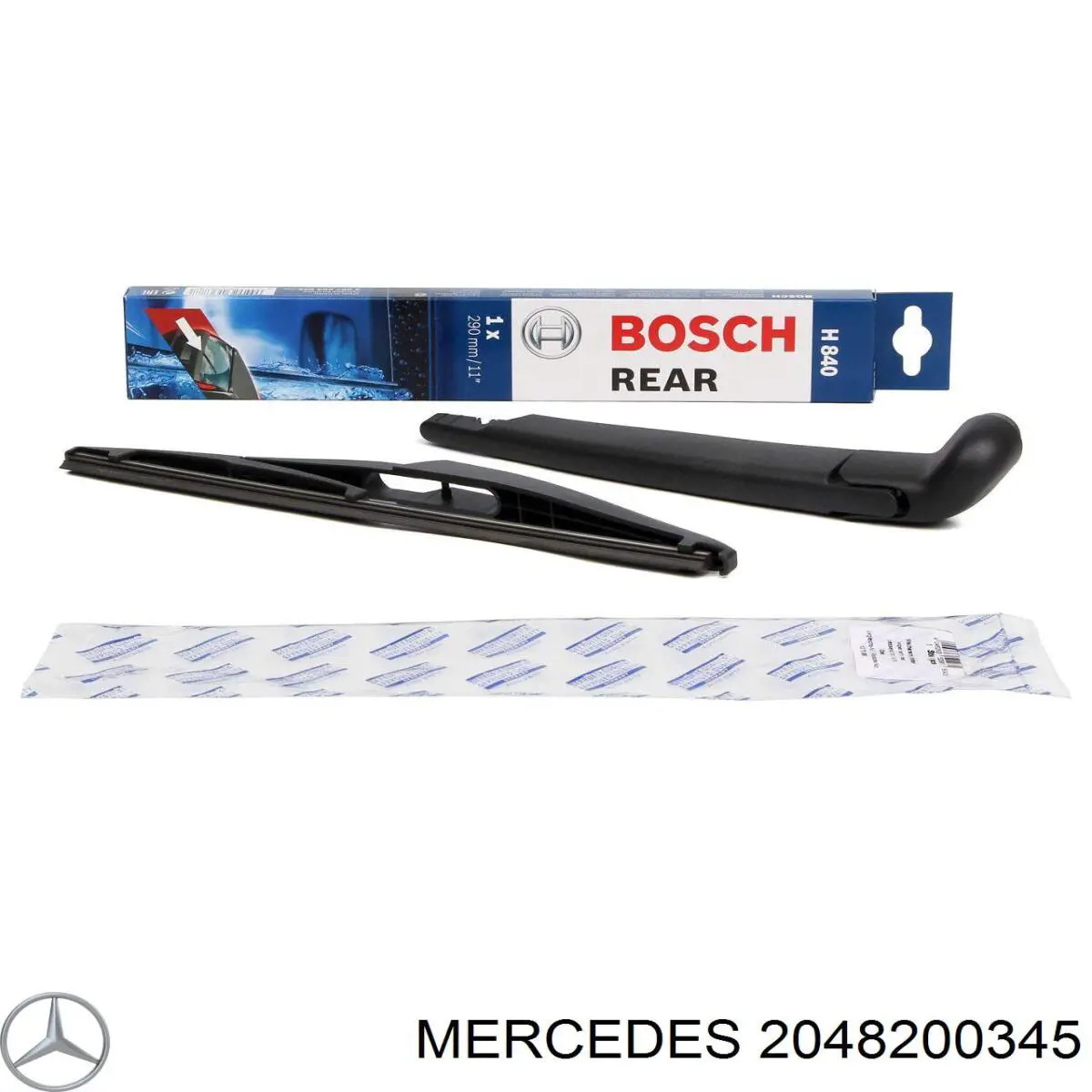 Двірник задній Mercedes A2048200345