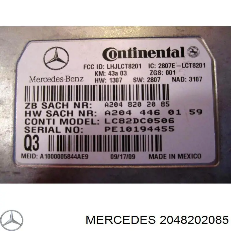 Купити A2048202085 Mercedes 