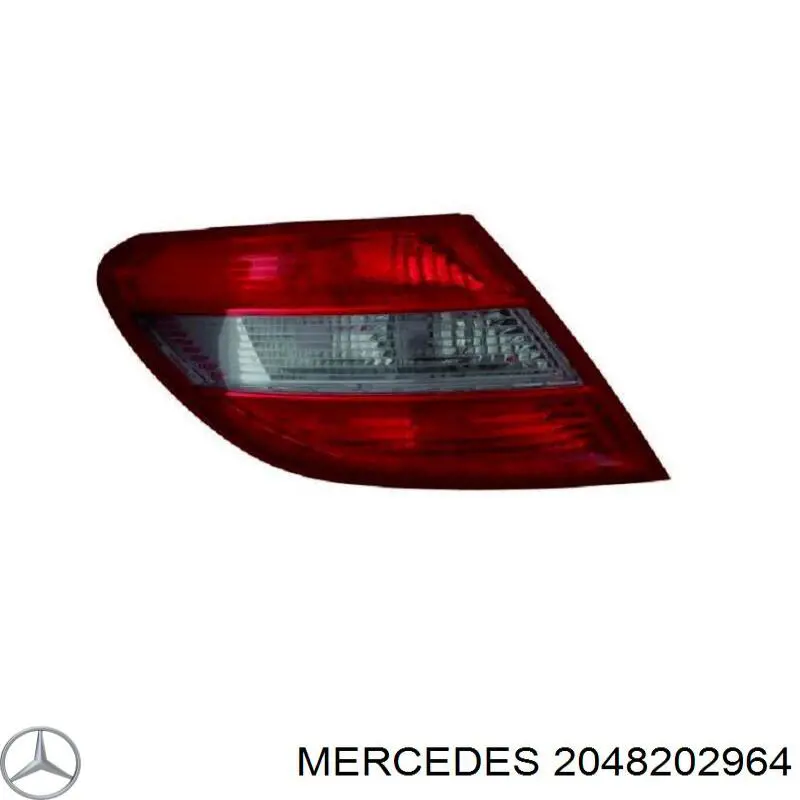 A2049068502 Mercedes ліхтар задній лівий