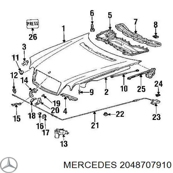 A204870791064 Mercedes 