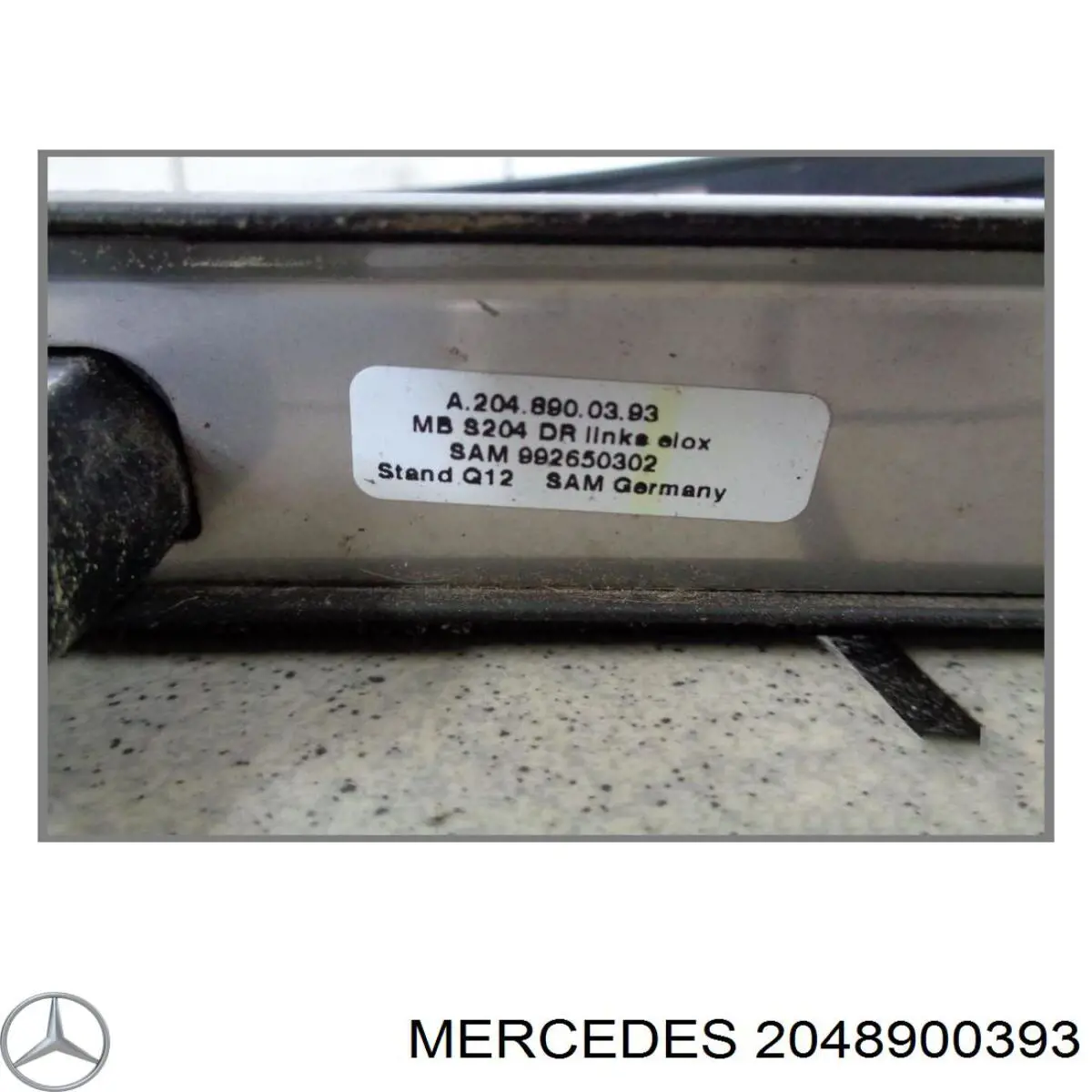A2048900393 Mercedes Автомобільний рейлінг на дах лівий