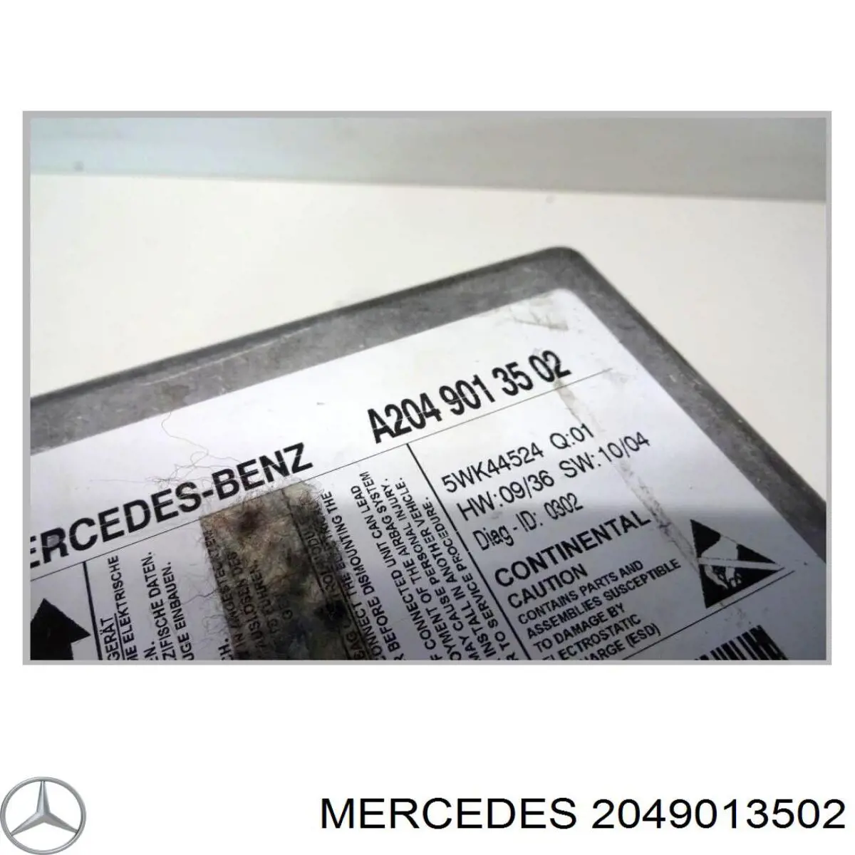 A204901270480 Mercedes модуль-процесор керування подушки безпеки