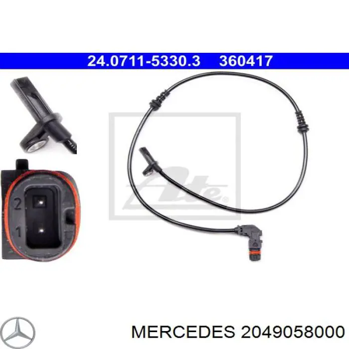 2049058000 Mercedes датчик абс (abs передній)