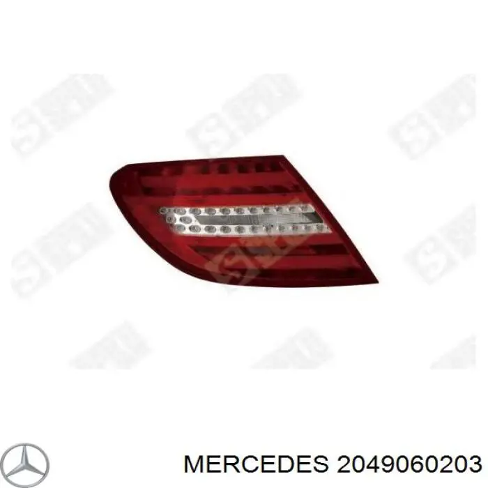 A204906020364 Mercedes ліхтар задній лівий
