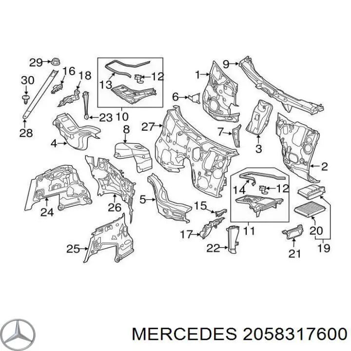 A2058317600 Mercedes 