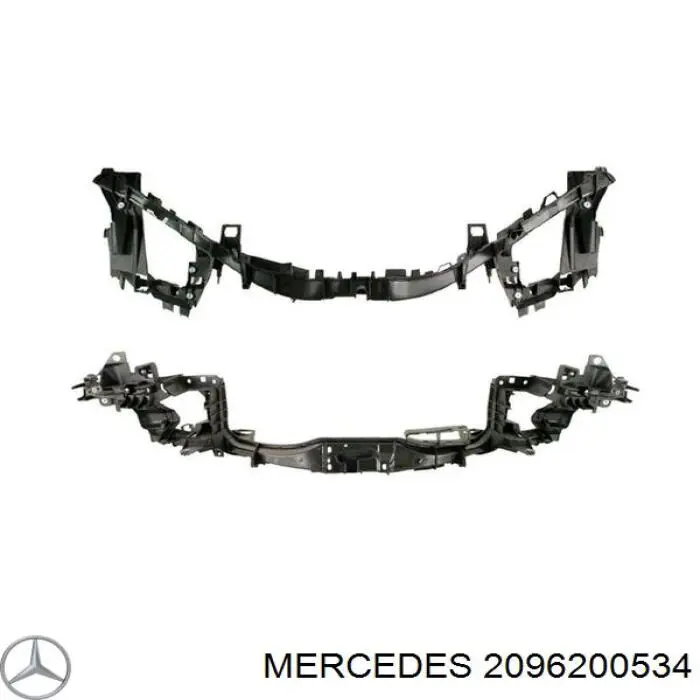 A2096200534 Mercedes супорт радіатора лівий/монтажна панель кріплення фар