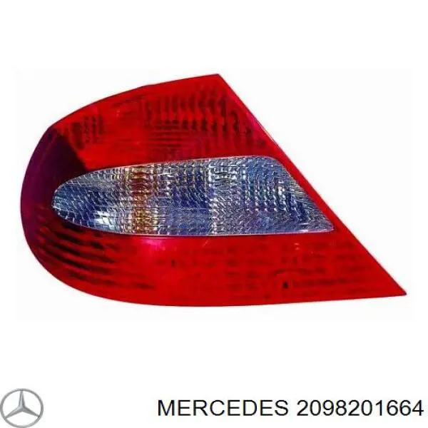 Задні ліхтарі Mercedes CLK купе (C209) (2002 - 2009) ціна, від 118.76 USD