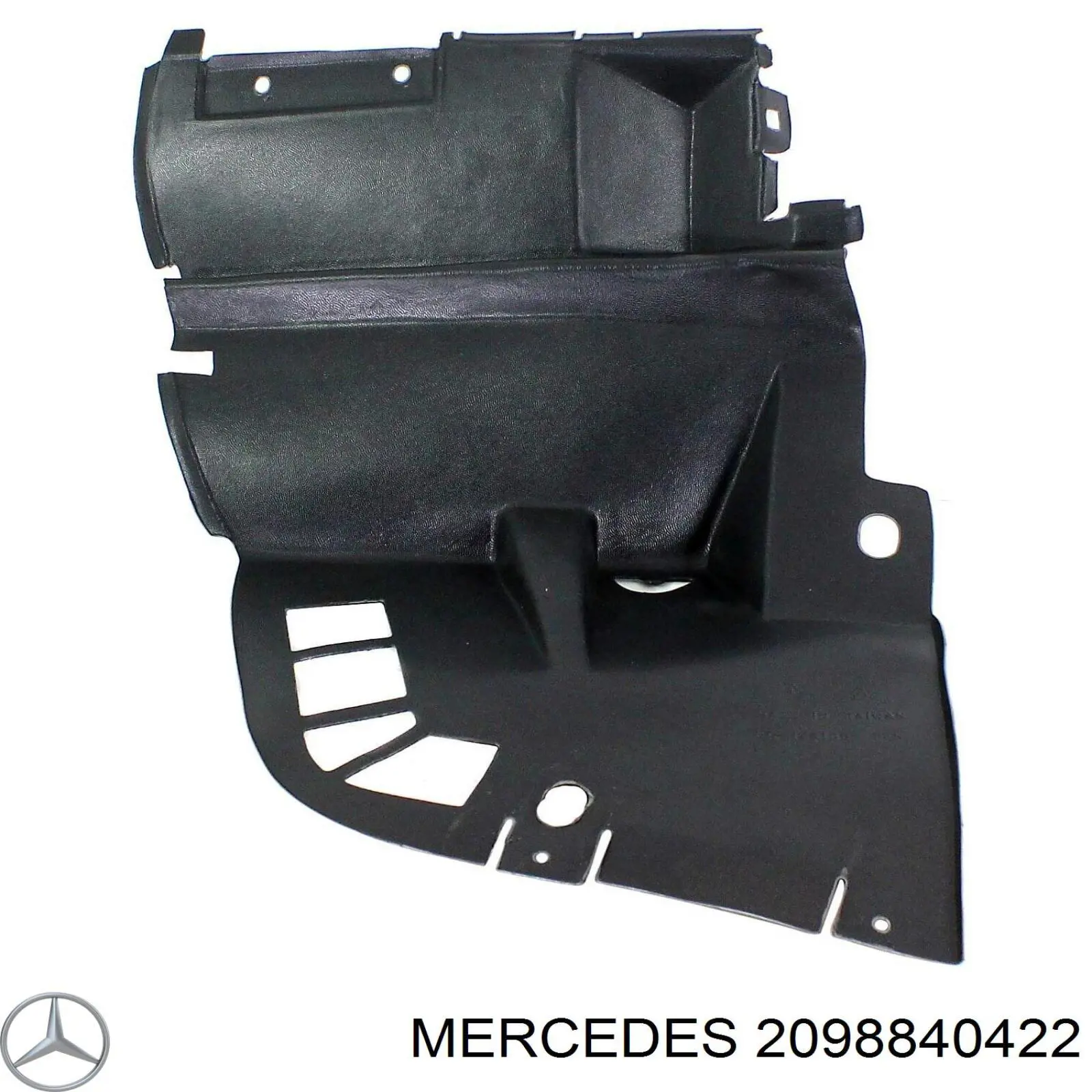 Підкрилок переднього крила, правий передній Mercedes A2098840422 ціна, від 11.10 USD