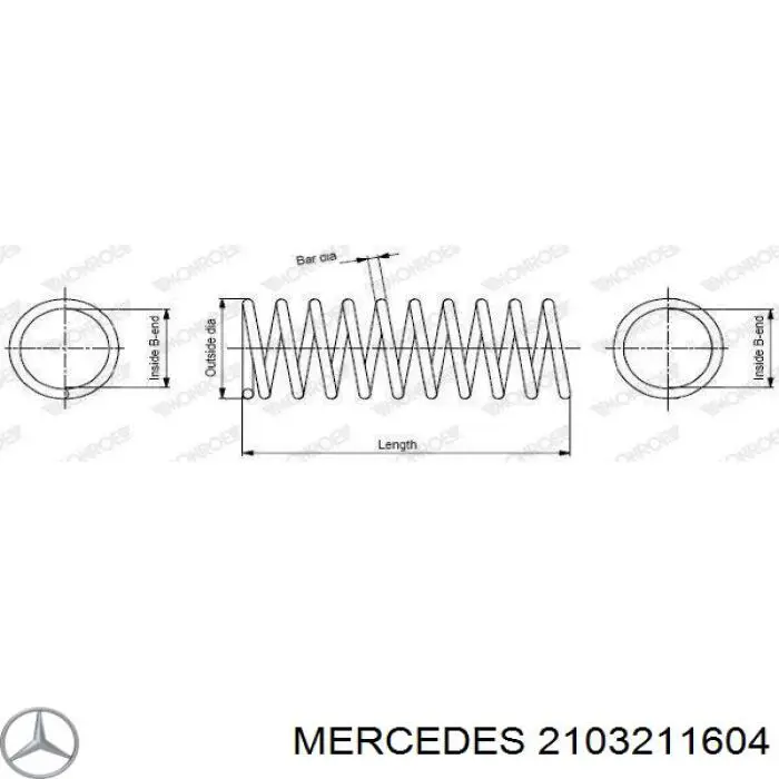 2103211604 Mercedes пружина передня