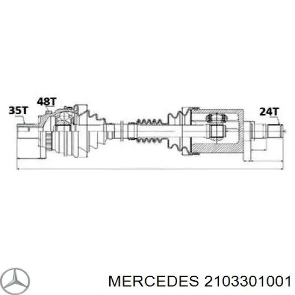 Піввісь передня, права Trakmotive/Surtrack MB8017 ціна, від 111.37 USD