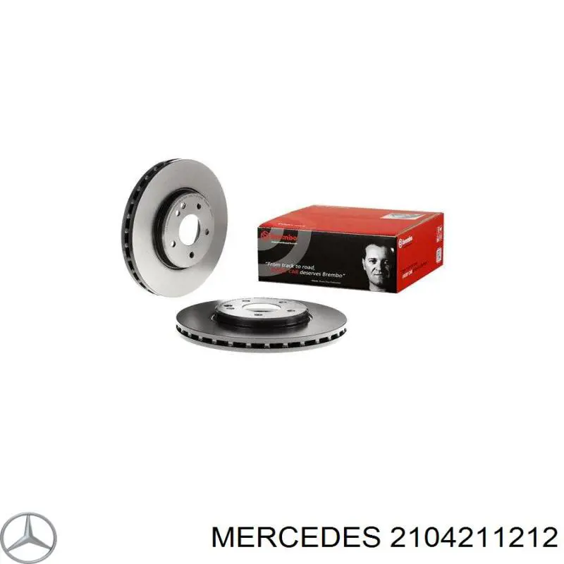 2104211212 Mercedes диск гальмівний передній