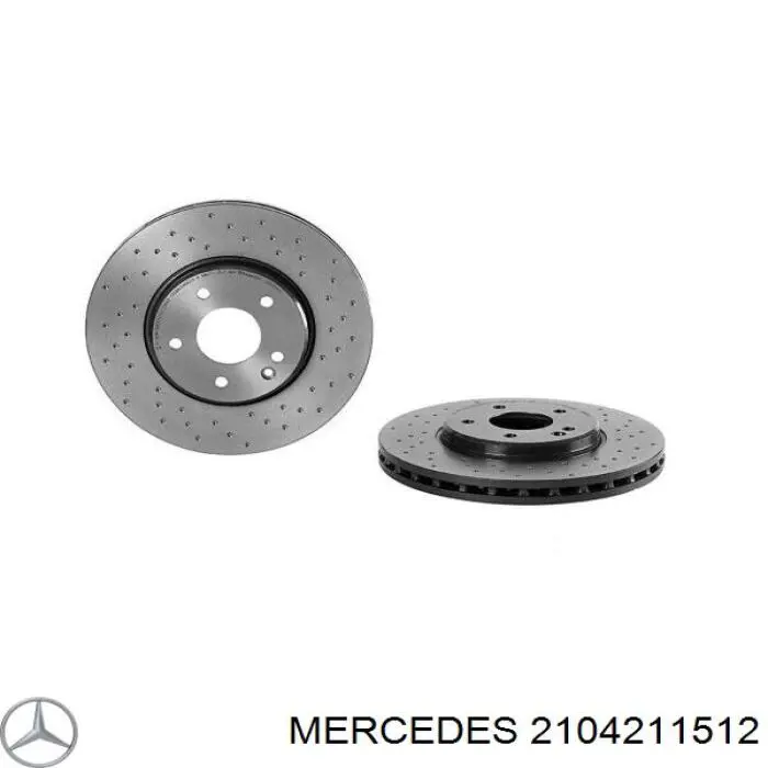 2104211512 Mercedes диск гальмівний передній