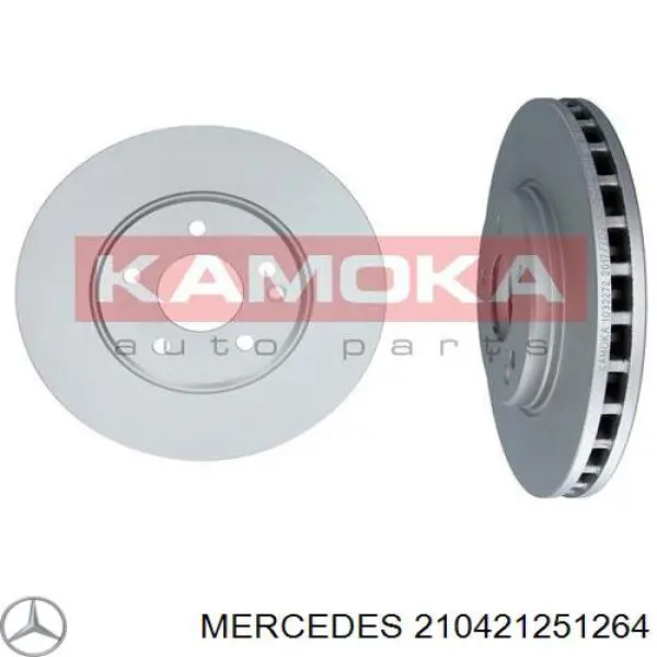 210421251264 Mercedes диск гальмівний передній