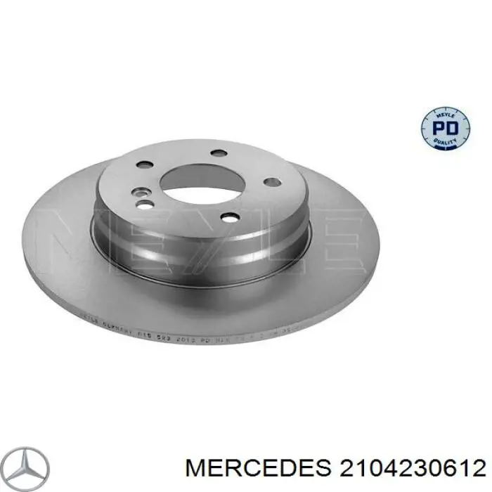 2104230612 Mercedes диск гальмівний задній