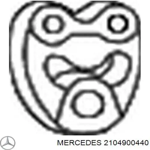 Купити Подушка глушника Mercedes E  S210