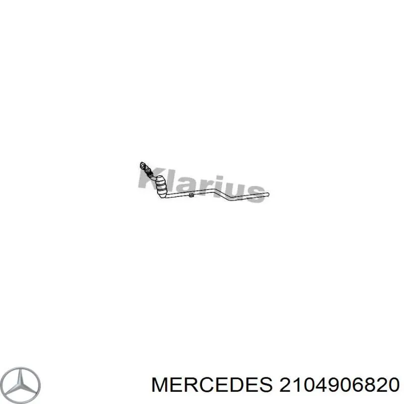 Конвертор-каталізатор (каталітичний нейтралізатор) Mercedes A210490682080 ціна, від 1033.66 USD