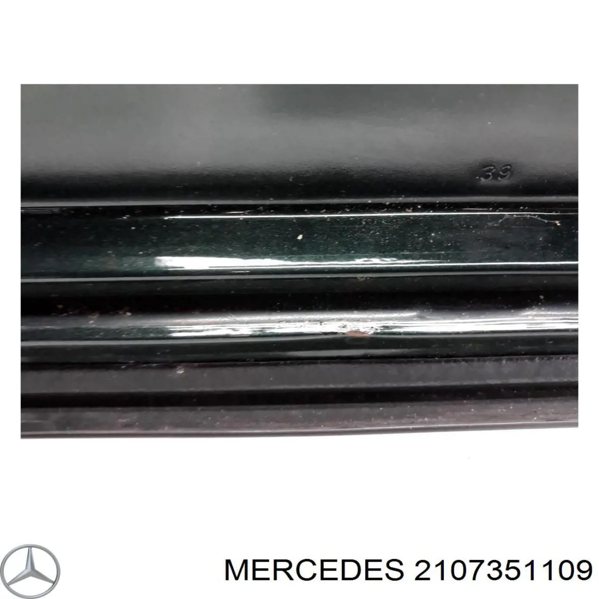 A2107351109 Mercedes скло-кватирка двері, задній, лівою