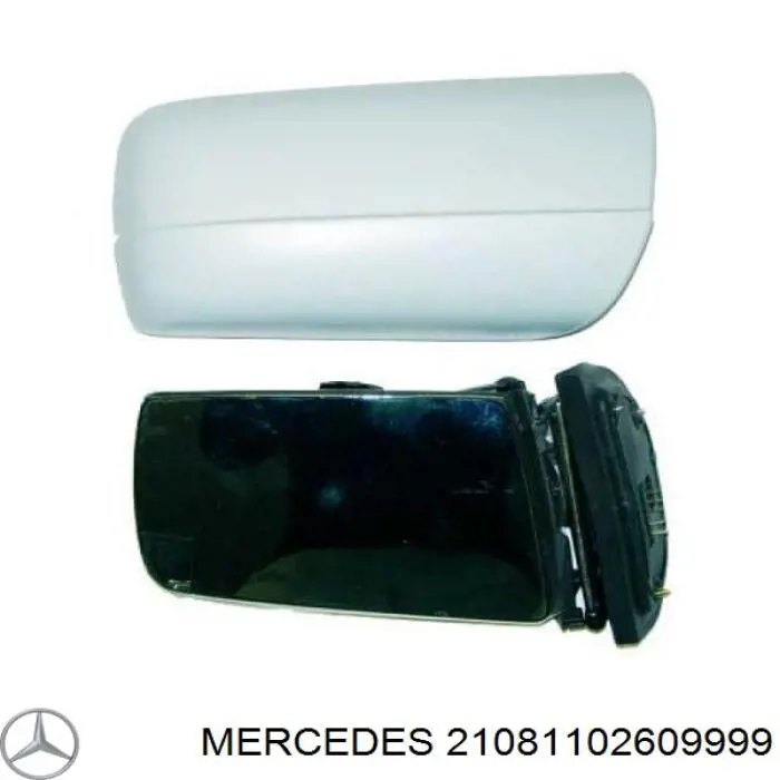 21081102609999 Mercedes накладка дзеркала заднього виду, права
