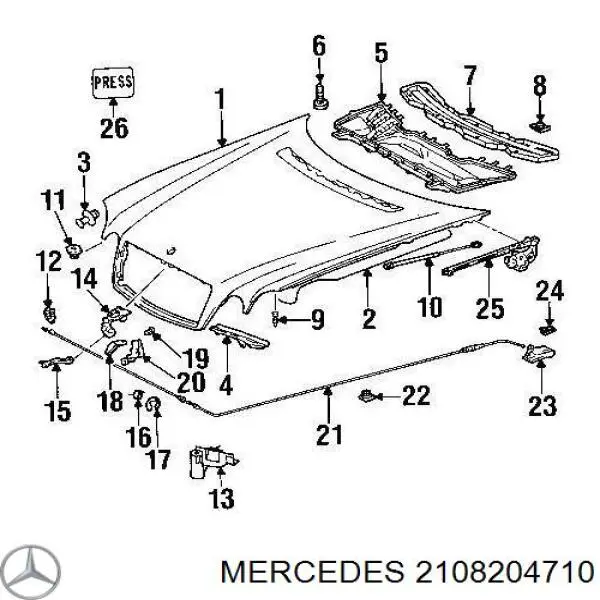  Mercedes A2108204710 ціна, від 6.33 USD