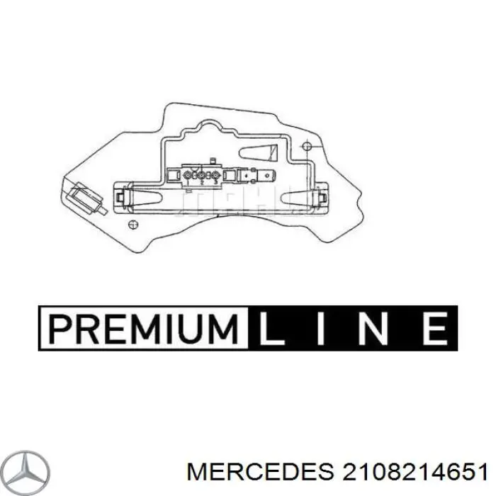 2108214651 Mercedes резистор (опір пічки, обігрівача салону)