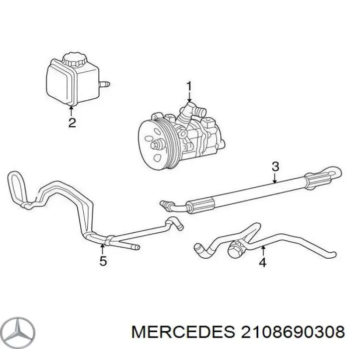 Кришка бачка омивача Mercedes A2108690308 ціна, від 6.19 USD
