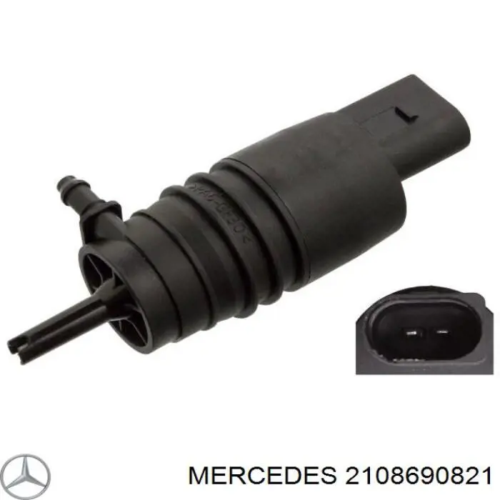 2108690821 Mercedes насос-двигун омивача скла, переднього