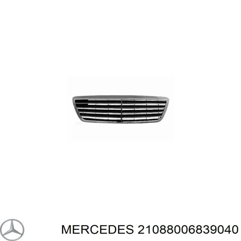 21088006839040 Mercedes решітка радіатора