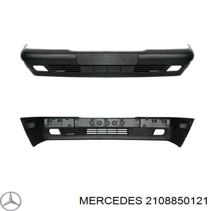 2108850121 Mercedes накладка бампера переднього, центральна