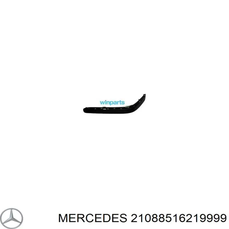 Переднє праве ікло бампера Mercedes A2108851621