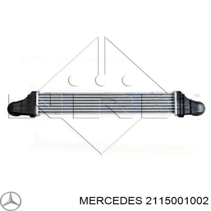 2115001002 Mercedes радіатор интеркуллера