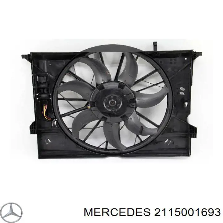 A0015004493 Mercedes Вентилятор системи охолодження правий